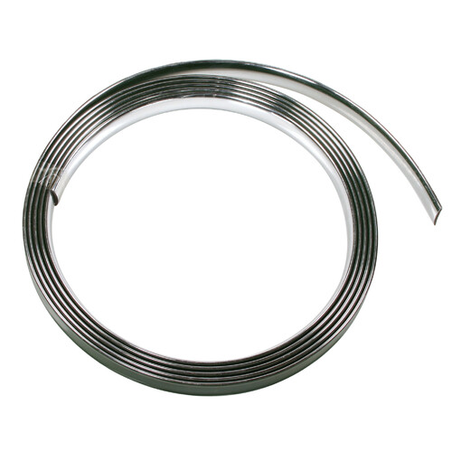 Verchromtes Klebeprofil - 4 m - 21 mm