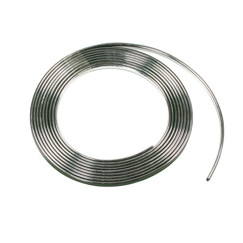 Profilo adesivo cromato - 4 m - 7 mm