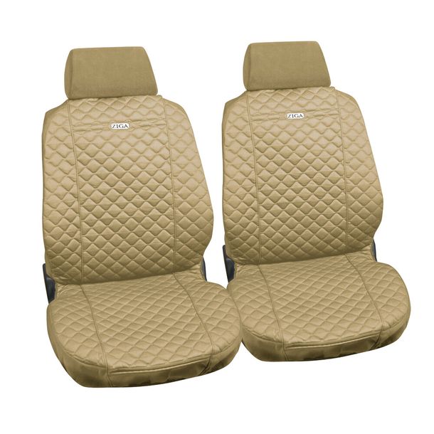 Coprisedili Lampa anteriori in cotone universali Beige