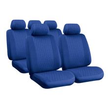 Glamur, Conjunto de revestimentos coordenados em Jacquard - Azul