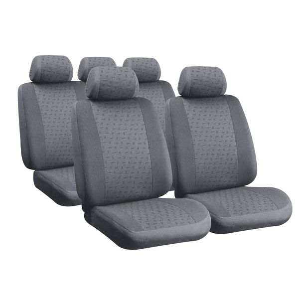 Glamur, Set of coordinated covers made of Jacquard - Grey