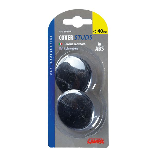 Coppia di rivetti coperture in ABS - Ø 40 mm
