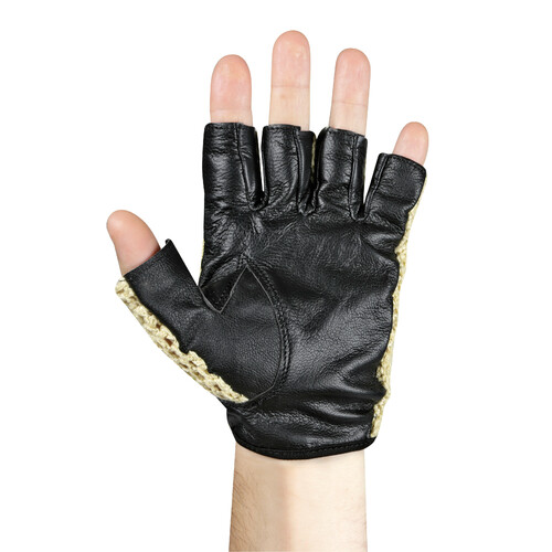 Pilot-1, gants de conduite à demi-doigts - M - Noir