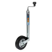 Trailer Hitch Drawbar for Trailers and Caravans, Solid Rubber Wheel Ø 200 mm