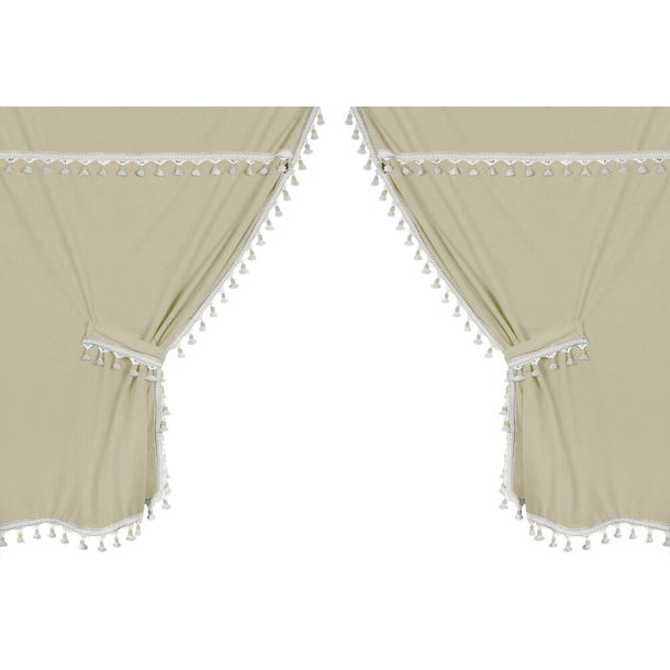 Rideaux Lampa en microfibre pour camions - Crème