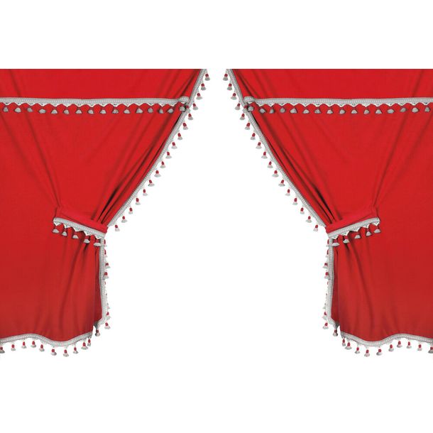 Curtains Lampa made of Microfiber for Trucks - Red
