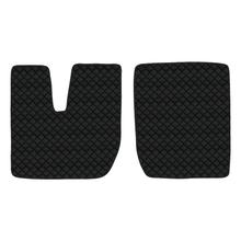 Floor Mats Lampa, pair made of Skeentex - Black - compatible for Iveco Stralis (08/06>12/12) automatic, manual, wide cab, sliding fridge - Iveco Stralis Hi-Way (07/12>08/16) automatic, manual, wide cab, sliding fridge - Iveco Stralis (08/02