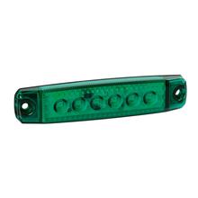 Luz de contorno con 6 LEDs, montaje superficial, 12/4 V - Verde