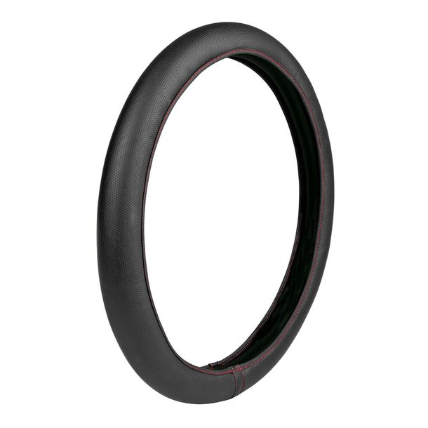 Lenkradbezug Lampa Skin-Cover, Elastischer aus Skeentex -Schwarz/Rot - L - Ø 46/48 cm