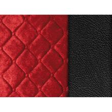 Tapicería de asiento Lampa Tapicería de asiento de Skeentex y poliéster - Negro/Rojo