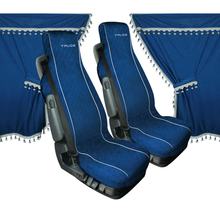 Rideaux Lampa Set en Microfibre pour Camions - Bleu