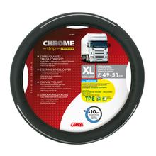 Lenkradbezug Lampa Chrome Strip, aus Skeentex - XL - Ø 49/51 cm