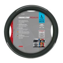 Lenkradbezug Lampa Chrome Strip, aus Skeentex - L - Ø 46/48 cm