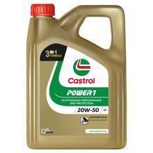 Castrol Motor Oil POWER1 20W-50 HC-Synthesis 4-Stroke 4L for Motorcycles