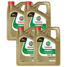 4x Castrol Motoröl POWER1 15W-50 HC-Synthese 4-Takt 4L für Motorräder