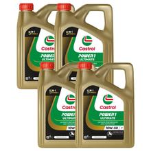 4x Olio motore Castrol POWER1 ULTIMATE 10W-50 HC-Sintesi 4-Tempi 4L per Motociclette