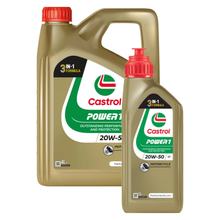 Castrol Motoröl POWER1 20W-50 HC-Synthese 4-Takt 5L für Motorräder