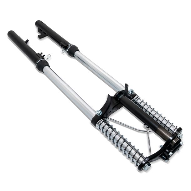 Voorvork EBR - Voorvork - Chopper-verende voorvork, zwart voor Piaggio/Vespa Ciao bromfiets