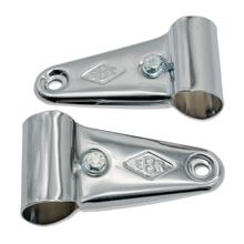 Lampenhalter Kit - Halterung Scheinwerfer EBR, chrom für Piaggio / Vespa Ciao Mofa Moped