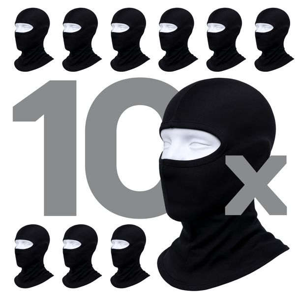 Masque facial Road Star Storm Mask à œil/double œil, noir, 100 % coton, cyclomoteur