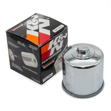 Filtre à huile optique chromé K&N pour Suzuki GSX 1 FA F/GSF Bandit SA N S 250/400/450/500/600/650/660/700/750/800/805/900/1000/1050
