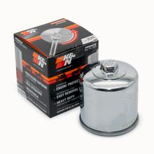Olejový filtr K&N Chrom Optik pro Honda CBF FA F / A, Yamaha YZF-R6 250 / 300 / 320 / 321 / 350 / 360 / 400 / 450 / 500 / 550 / 600 / 650 / 660 / 689 / 700
