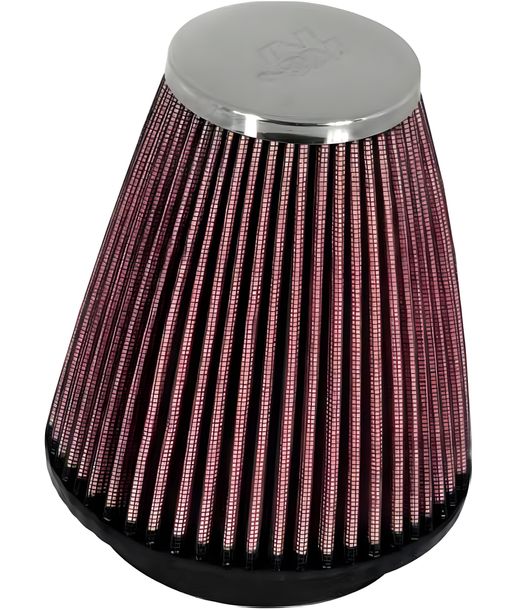 Luftfilter K&N Racing einzeln Universal rund konisch 57 mm chrom