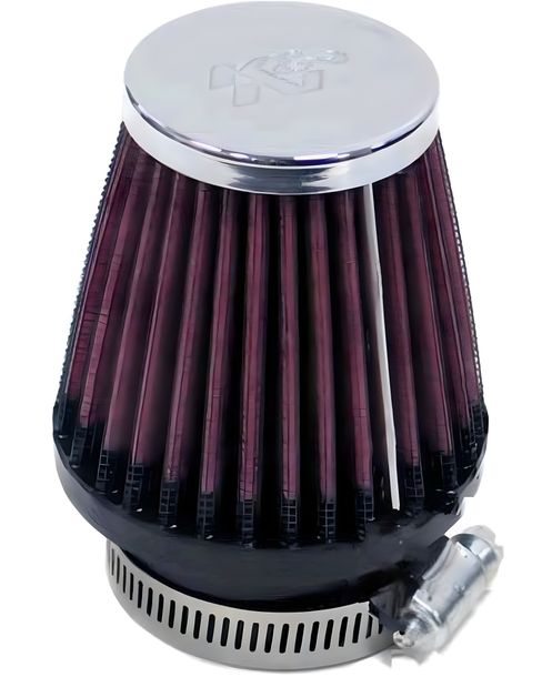 Luftfilter K&N Racing einzeln Universal rund zylindrisch 46 mm chrom