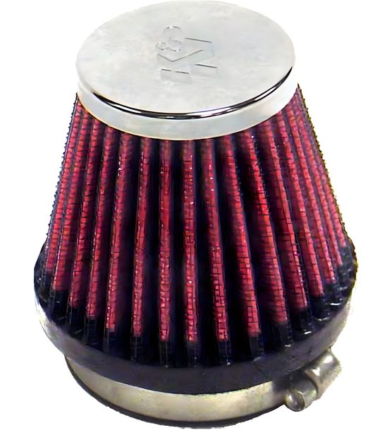 Luftfilter K&N Racing einzeln Universal rund konisch 55 mm chrom