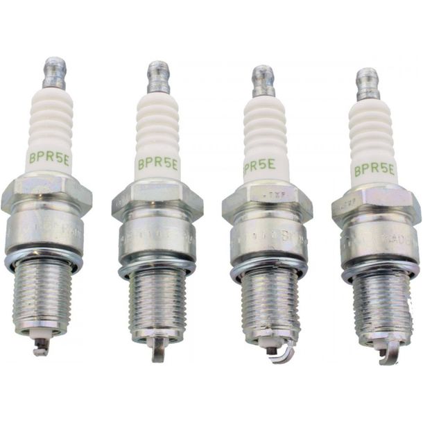 Zündkerzen Set NGK 4x BPR5E V-Line Zündkerze entstört, 19,0mm Langgewinde Ø 14,0mm, 7075 / 7281