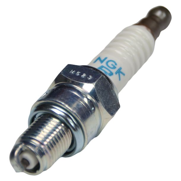 Zündkerze NGK CR6HSB-9 entstört, 12,7mm Kurzgewinde Ø 10,0mm, feste SAE-Anschlussmutter, 97276