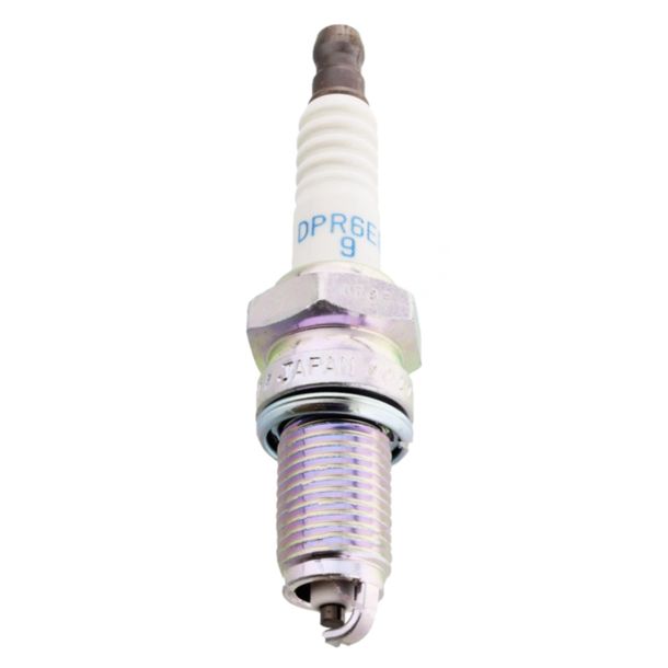 Spark plug NGK DPR6EB-9 resistor, 19,0mm long thread Ø 12,0mm, integral terminal, 3108