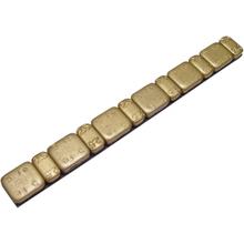 Klebegewicht Wuchtgewichte Stahl, 45g (6x 5g / 6x 2,5g) gold, universal für Motorrad-Felgen