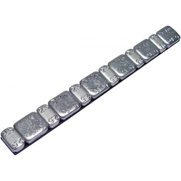 Barra adesiva in ferro JMP peso 45 g argento 5/2,5 grammi 15