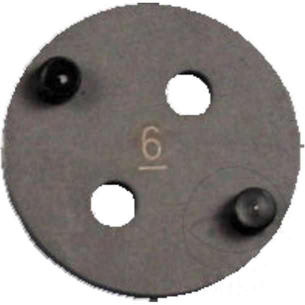 Placa adaptadora 6 para herramienta de reajuste del pistón de freno para Jaguar