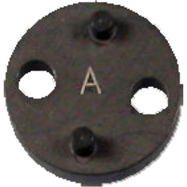 Placa adaptadora A para herramienta de reajuste del pistón de freno para Nissan/Opel