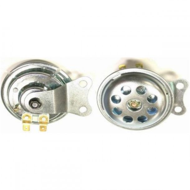 Clacson da moto JMP 12V argento 72mm