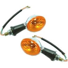 Indicateur JMP ovale chromé orange