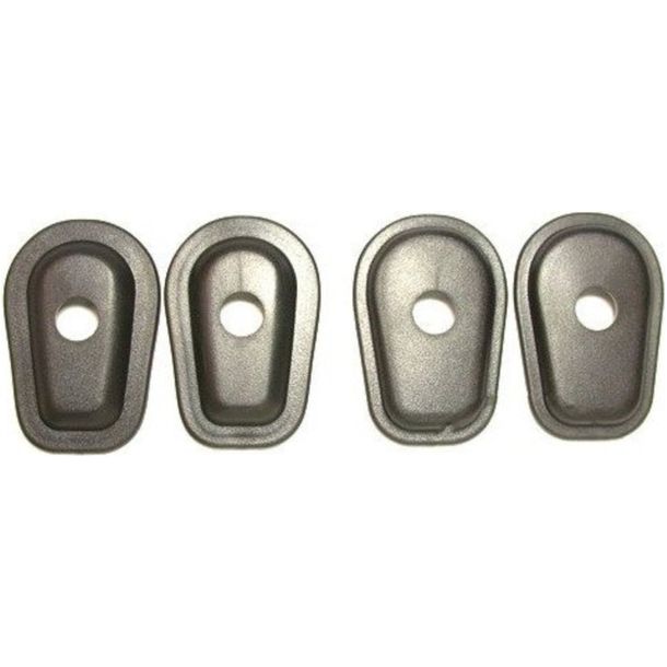 Supporto indicatori di direzione nero JMP per Yamaha FZS Fazer/S YZF-R6 YZF-R1 FJR YZF R Thunderace Thunder Cat 600/1000/1300 ccm anno 1996 - 2005