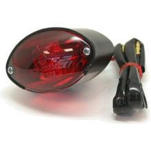 Feu arrière JMP Cateye, boîtier en verre rouge, noir