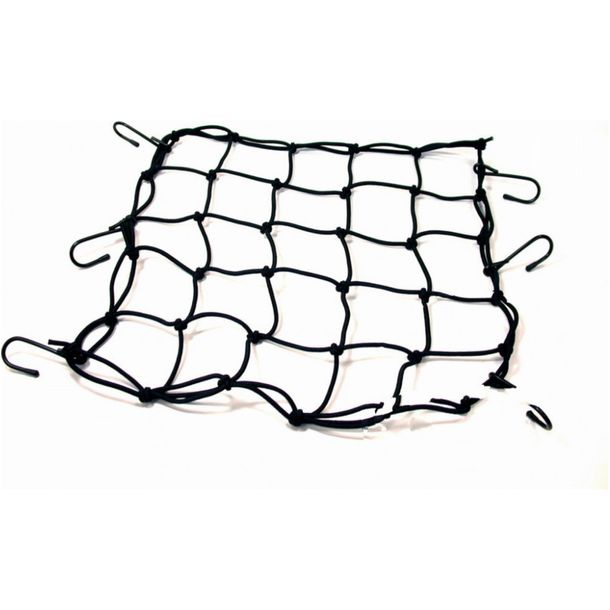 JMP black luggage net 40 x 40 cm 6 hooks