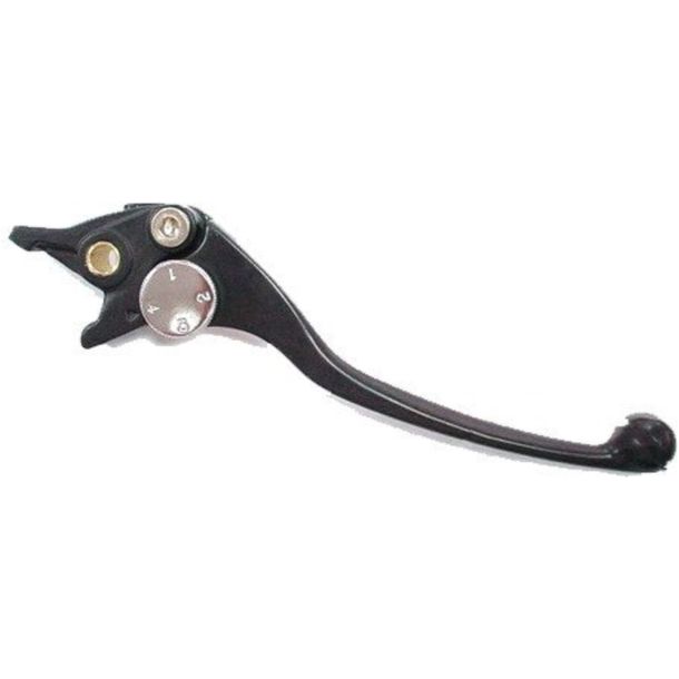 Forged brake lever JMP black for Kawasaki ZX-6R ZX-9R Ninja GPZ ZZR S ZX-7 R/RR ZXR GTR KLE, Triumph Speed Triple 400/500/600/750/900/1000/1100/1200 ccm built 1988 - 2007