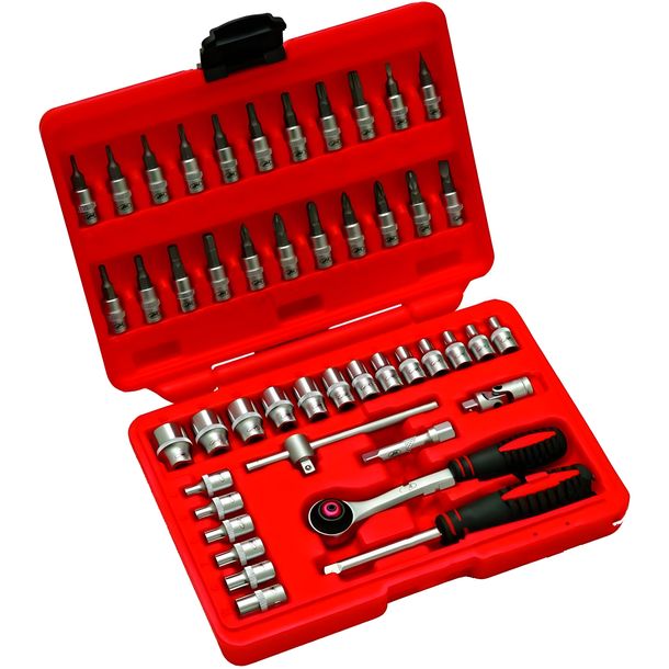Kit de clés à douille 1/4 JMP, 46 pièces