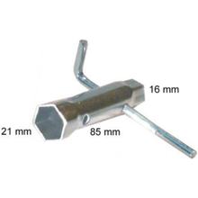 Spark plug wrench JMP 85mm wrench size 16/21 with angled handle