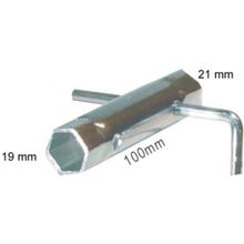 JMP 100 mm SW19/21 spark plug wrench with angled handle