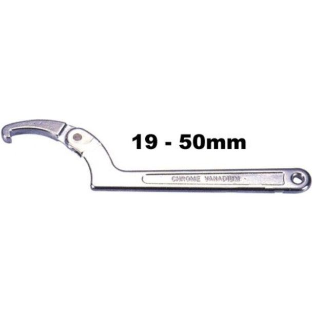 Llave de gancho JMP de 19-50 mm con junta