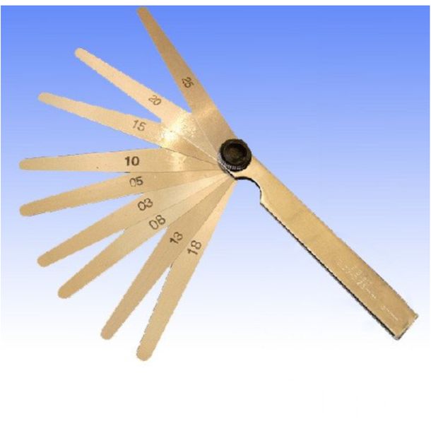 Fühlerlehre JMP metrisch Satz 9-teilig 0,03-0,25mm