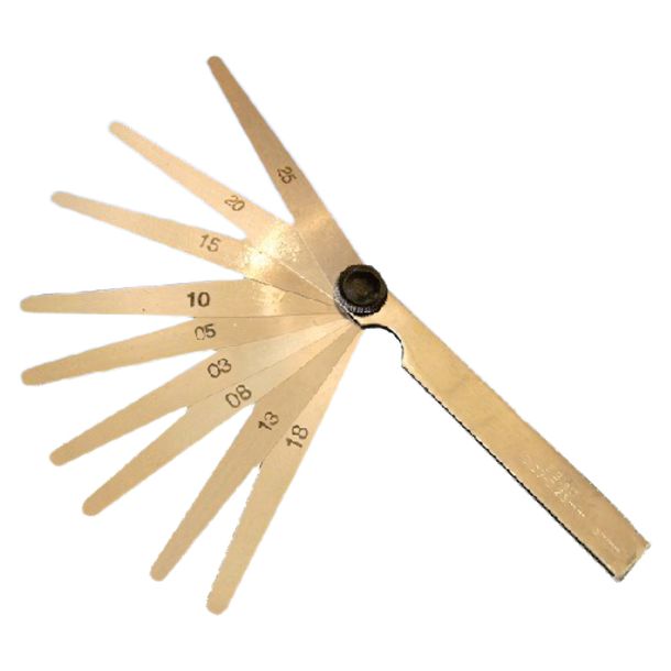 Set di spessimetri metrici JMP, 9 pezzi, 0,03-0,25 mm
