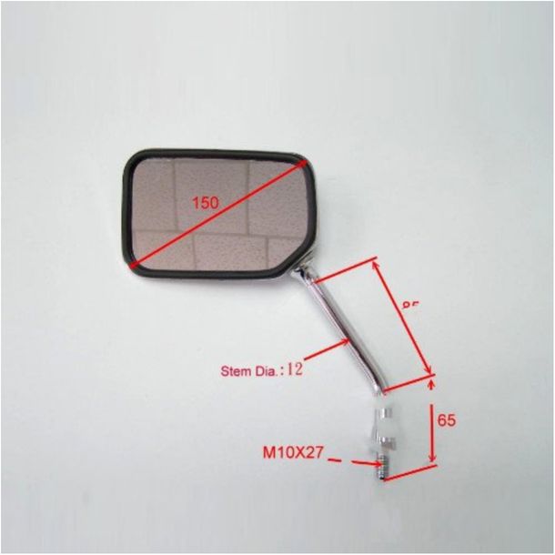 JMT chrome right mirror for Honda CBF N/S ABS CB F Hornet 500/600 ccm year 2003 - 2013