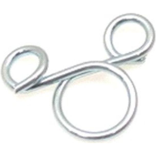 Clip JMP per tubo carburante zincato da 7 mm, confezione da 20